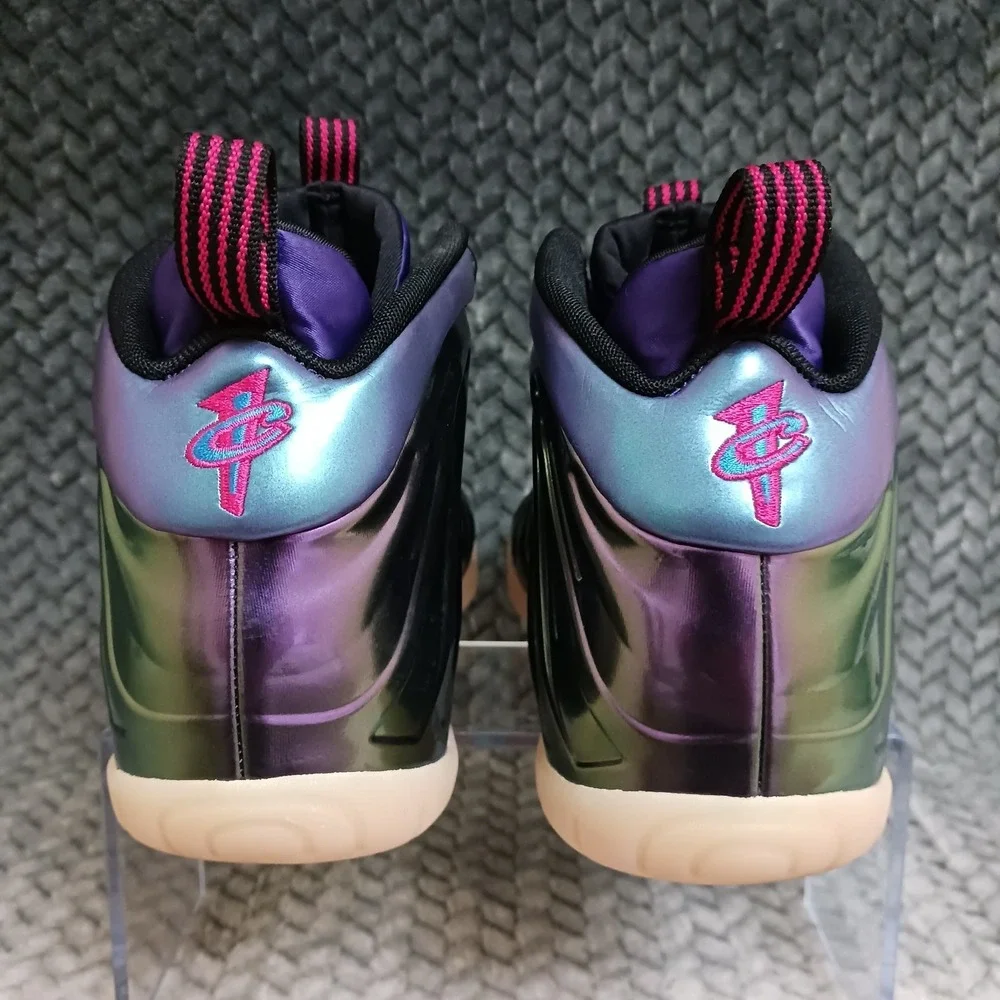 Nike Little Posite One GS Iridescent Purple Youth Basketball Shoes Size 6.5Y